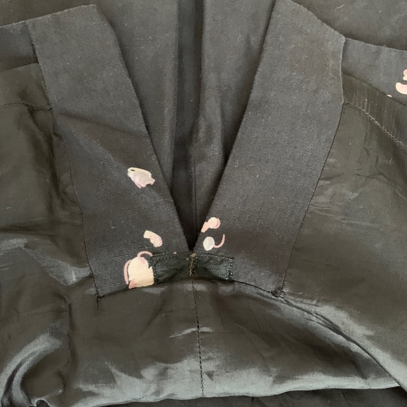 Black Sleeveless Dress with Pink Flowers - Picture 9 of 9